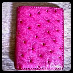 Safari exotic leather, Inc card holder w/ID window